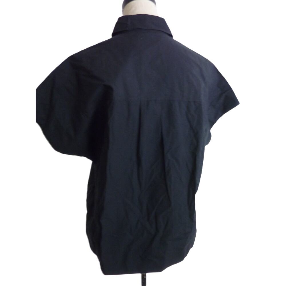 NWT Everlane Black Oversized Poplin Long Sleeve Button Down Shirt XS - Picture 3 of 6